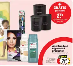 Kruidvat Alle Kruidvat eigen merk producten aanbieding