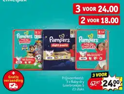 Kruidvat Pampers baby-dry pants aanbieding
