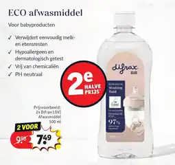 Kruidvat ECO afwasmiddel voor babyproducten aanbieding