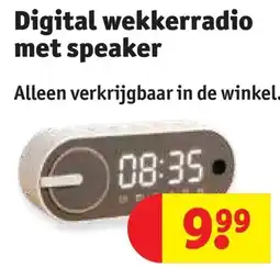 Kruidvat Digital wekkerradio met speaker aanbieding