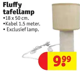 Kruidvat Fluffy tafellamp aanbieding