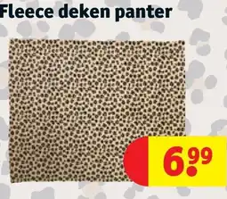 Kruidvat Fleece deken panter aanbieding