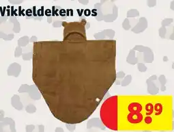 Kruidvat Wikkeldeken vos aanbieding