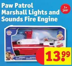 Kruidvat Paw patrol marshall lights and sounds fire engine aanbieding