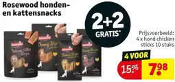Kruidvat Rosewood honden- en kattensnacks aanbieding