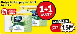 Kruidvat Nalys toiletpapier soft aanbieding