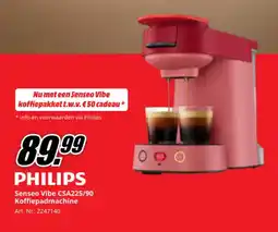 MediaMarkt Senseo Vibe koffiepadmachine aanbieding