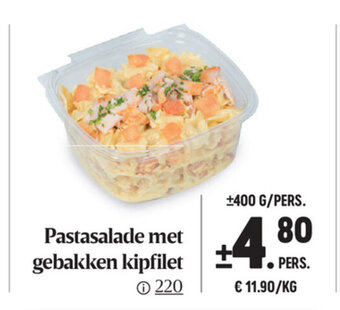 Buurtslagers Pastasalade met gebakken kipfilet aanbieding