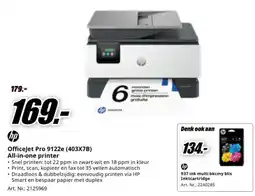 MediaMarkt OfficeJet Pro 9122e all-in-one printer aanbieding