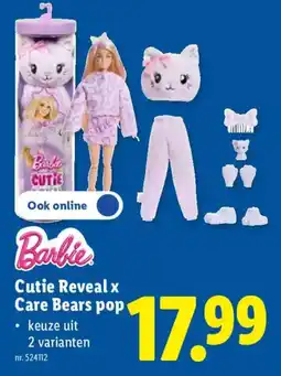 Lidl barbie cutie reveal x care bears pop aanbieding