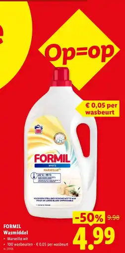 Lidl Formil wasmiddel aanbieding