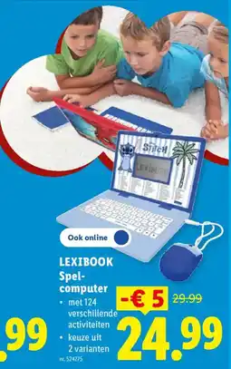 Lidl Lexibook spelcomputer aanbieding