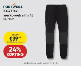 KX3 Flexi werkbroek slim fit