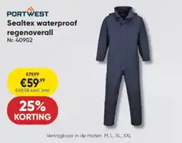 Toolstation Sealtex waterproof regenoverall aanbieding