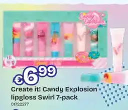 Dreamland Create it! Candy Explosion lipgloss Swirl 7-pack aanbieding