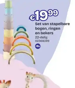 Dreamland Set van stapelbare bogen, ringen en bekers aanbieding