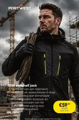 Toolstation DX4 softshell jack aanbieding