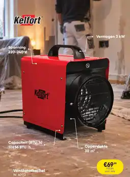 Toolstation Ventilatorkachel Kelfort aanbieding