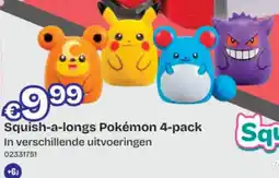 Dreamland Squish-a-longs Pokémon 4-pack aanbieding