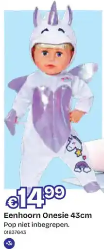 Dreamland Eenhoorn Onesie aanbieding