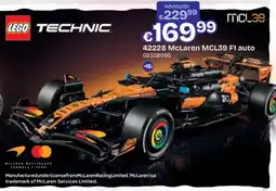 Dreamland lego technic mcl39 f1 auto aanbieding