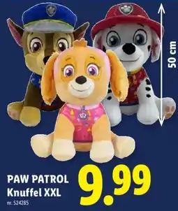 Lidl Paw patrol knuffel xxl aanbieding