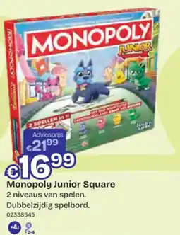 Dreamland Monopoly Junior Square aanbieding