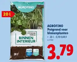 Lidl Agrofino potgrond voor binnenplanten aanbieding
