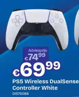 Dreamland ps5 wireless dualsense controller white aanbieding