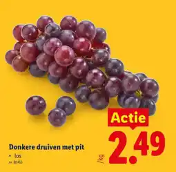 Lidl Donkere druiven met pit aanbieding