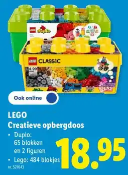 Lidl lego creatieve opbergdoos aanbieding