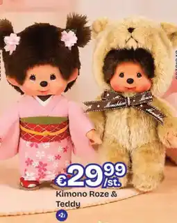 Dreamland Kimono Roze & Teddy aanbieding