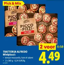 Lidl Trattoria alfredo minipizza's aanbieding