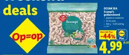 Lidl Scampi's geblancheerd aanbieding