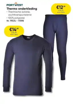 Toolstation Thermo onderkleding aanbieding
