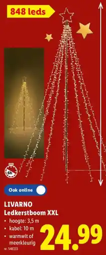 Lidl Ledkerstboom XXL aanbieding