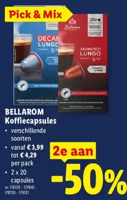 Lidl Bellarom koffiecapsules aanbieding
