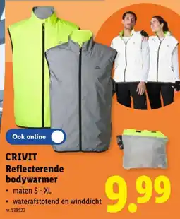 Lidl Crivit reflecterende bodywarmer aanbieding