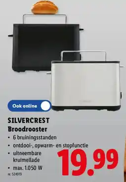 Lidl Silvercrest broodrooster aanbieding