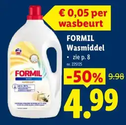 Lidl Formil Wasmiddel aanbieding
