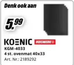 MediaMarkt Koenic Ovenmat KGM-4033 aanbieding