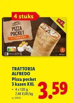 Lidl Pizza pocket 3 kazen XXL aanbieding