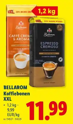 Lidl Bellarom koffiebonen xxl aanbieding