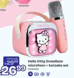 Dreamland Hello kitty draadloze microfoon + karoake set aanbieding