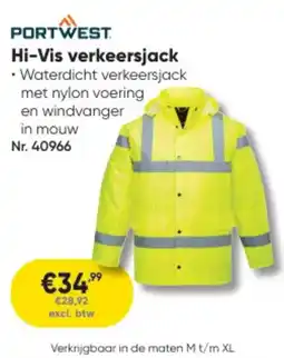 Toolstation Port West Hi-Vis verkeersjack aanbieding