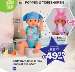 Dreamland Baby born click & play jonas of eva aanbieding