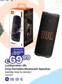 Dreamland Luidspreker JBL Grip Portable Bluetooth Speaker aanbieding