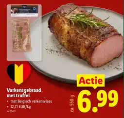 Lidl Varkensgebraad met truffel aanbieding