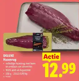 Lidl Deluxe hazenrug aanbieding