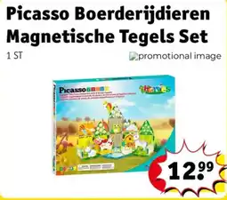 Kruidvat Picasso boerderijdieren magnetische tegels set aanbieding